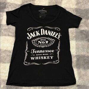 Jack Daniel's Black and White Logo Tee